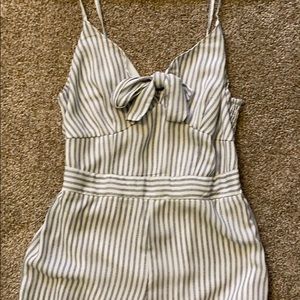 JAPNA blue and white striped jumpsuit size S